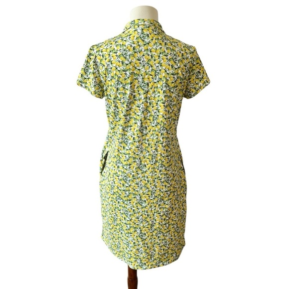 J MCLAUGHLIN YANNA DRESS S CATALINA CLOTH LEMON PRINT 1/4 ZIP POLO SUMMER NWOT - Picture 5 of 12